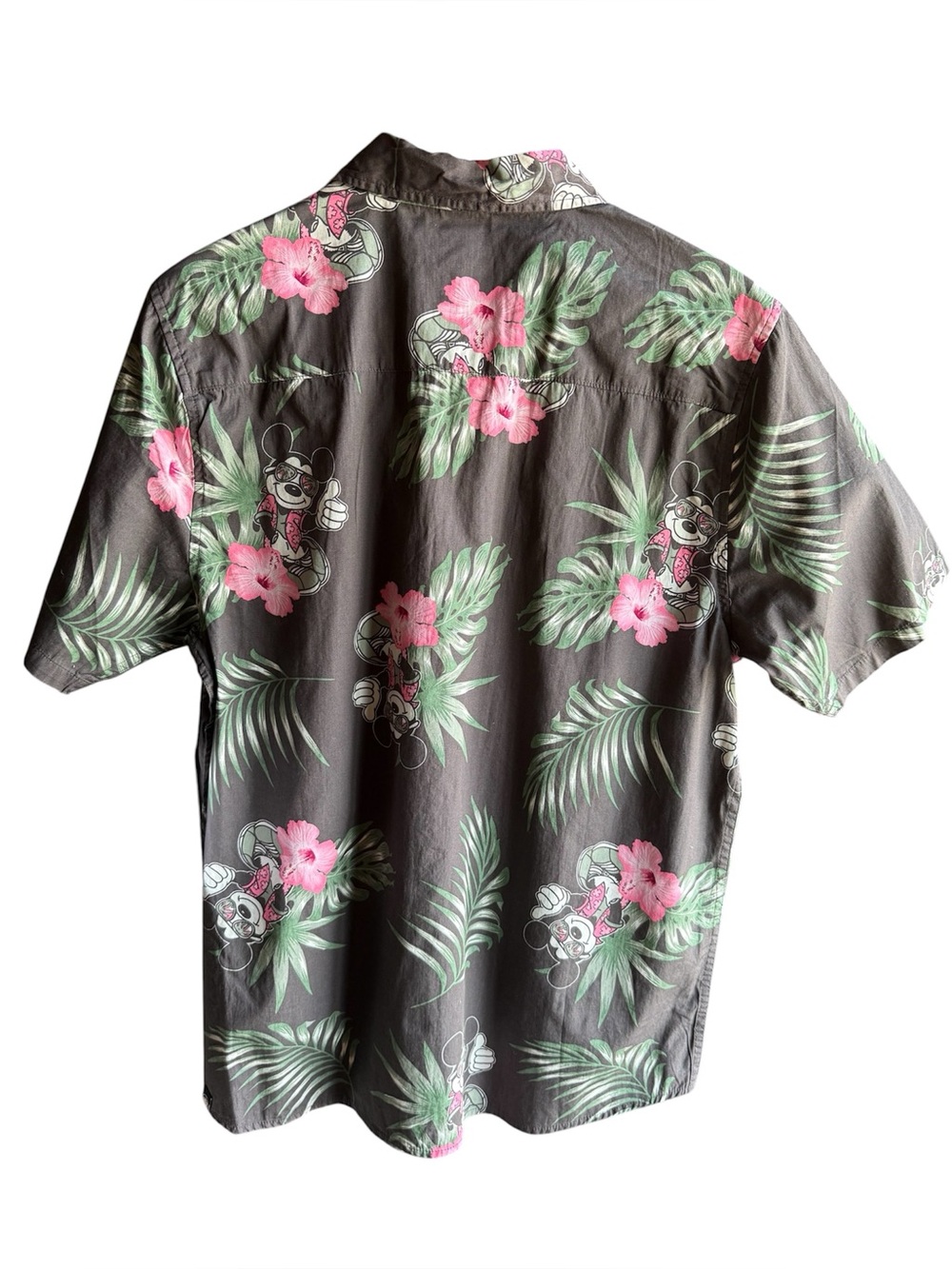 NWT Disney Neff Men’s Short Sleeve Mickey Mouse Tropical Button Down Size M - Picture 2 of 8